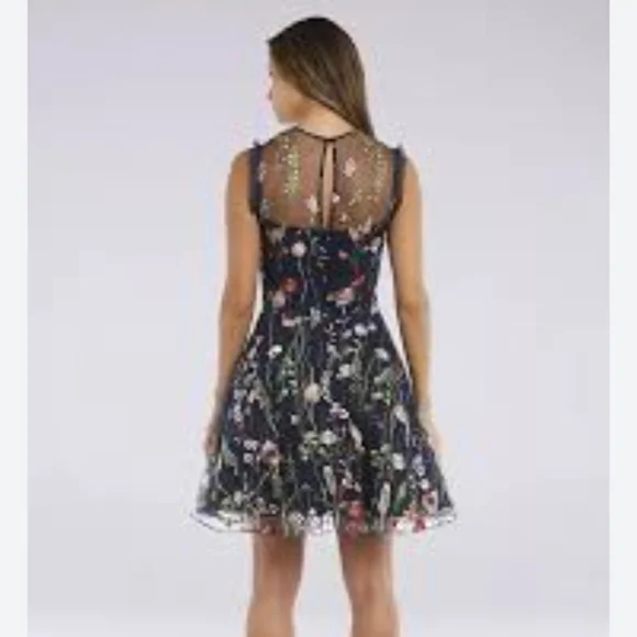 Morgan & Co's Embroidered Fit and Flare Dress - Picture 2 of 7